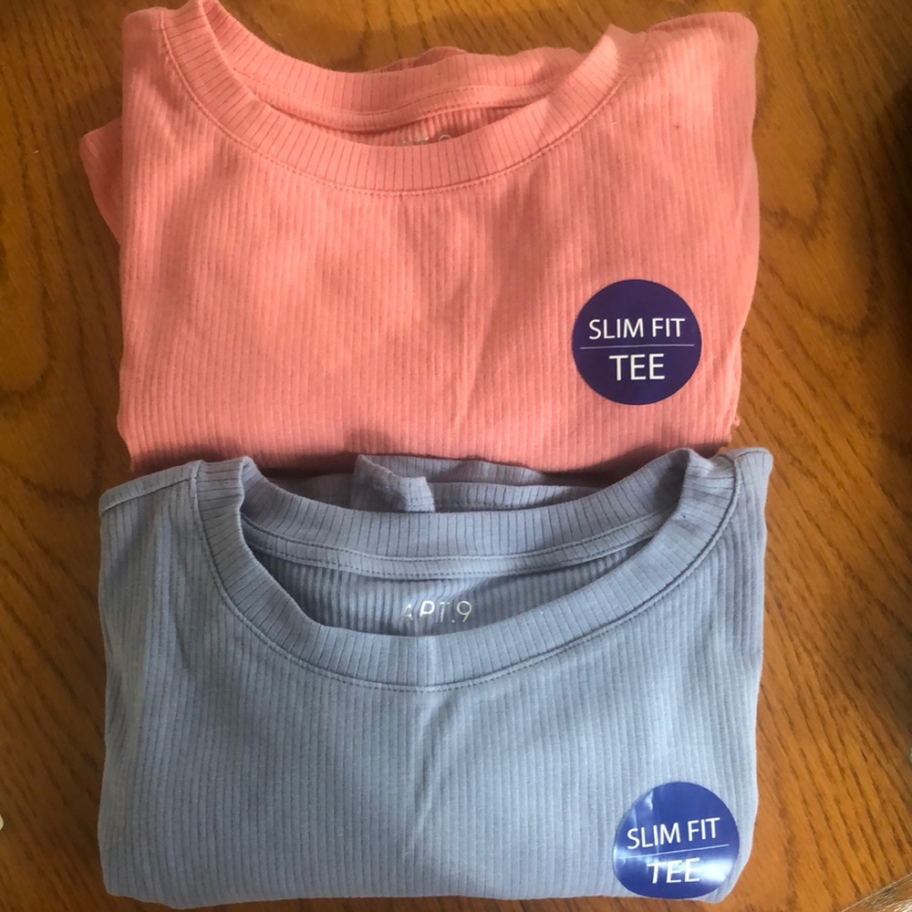 Apt 9 Slim Fit T Shirts Size XL Set of 2 NWT
